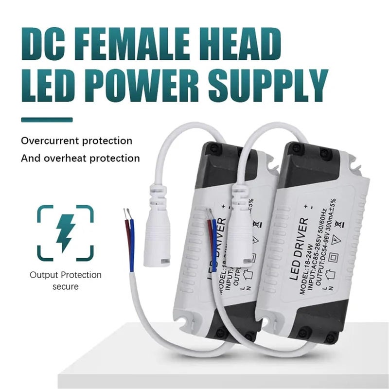 AC DC LED Driver Power Supply 8 12W DC Transformer For Tube Lamp Panel Lighting 6PCS - Image 2